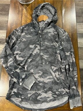 George Gray Camo Hooded Pullover